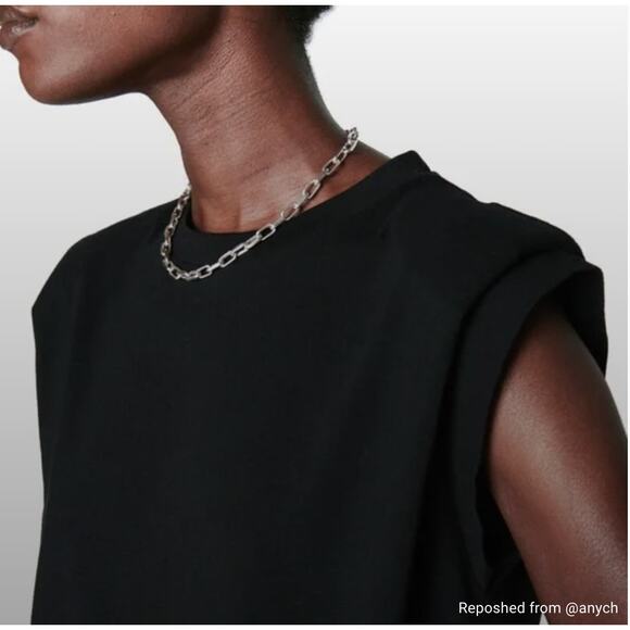 Anine Bing Organic Cotton Tanner Dress in Black XS - Picture 3 of 6